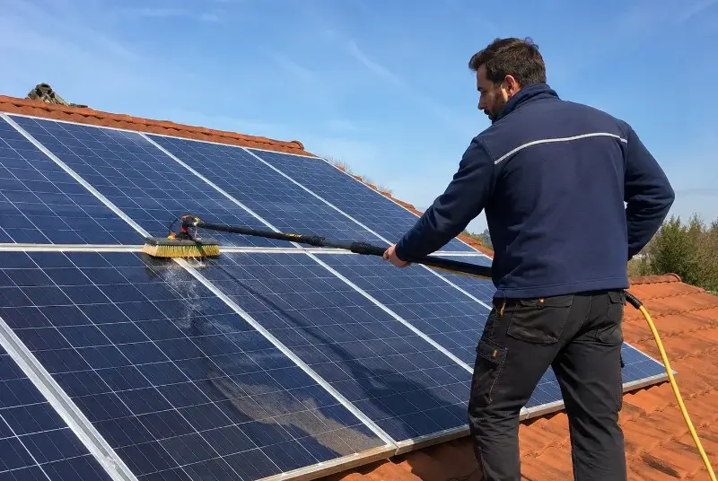 Nettoyage et entretien de panneaux solaires au Grès